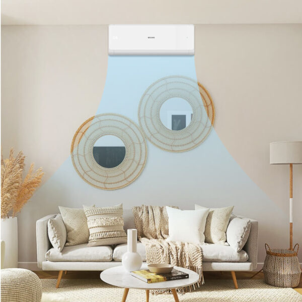BTU 115V Window-Mounted Air Conditioner with Remote Control White - Ảnh 2