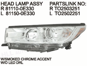 HIGHLANDER/HYBRID '17-'18-81110-0E330